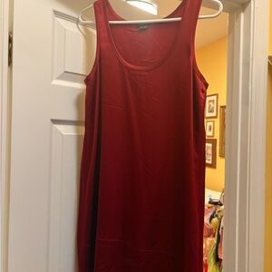 Theory Red Sleeveless Dress